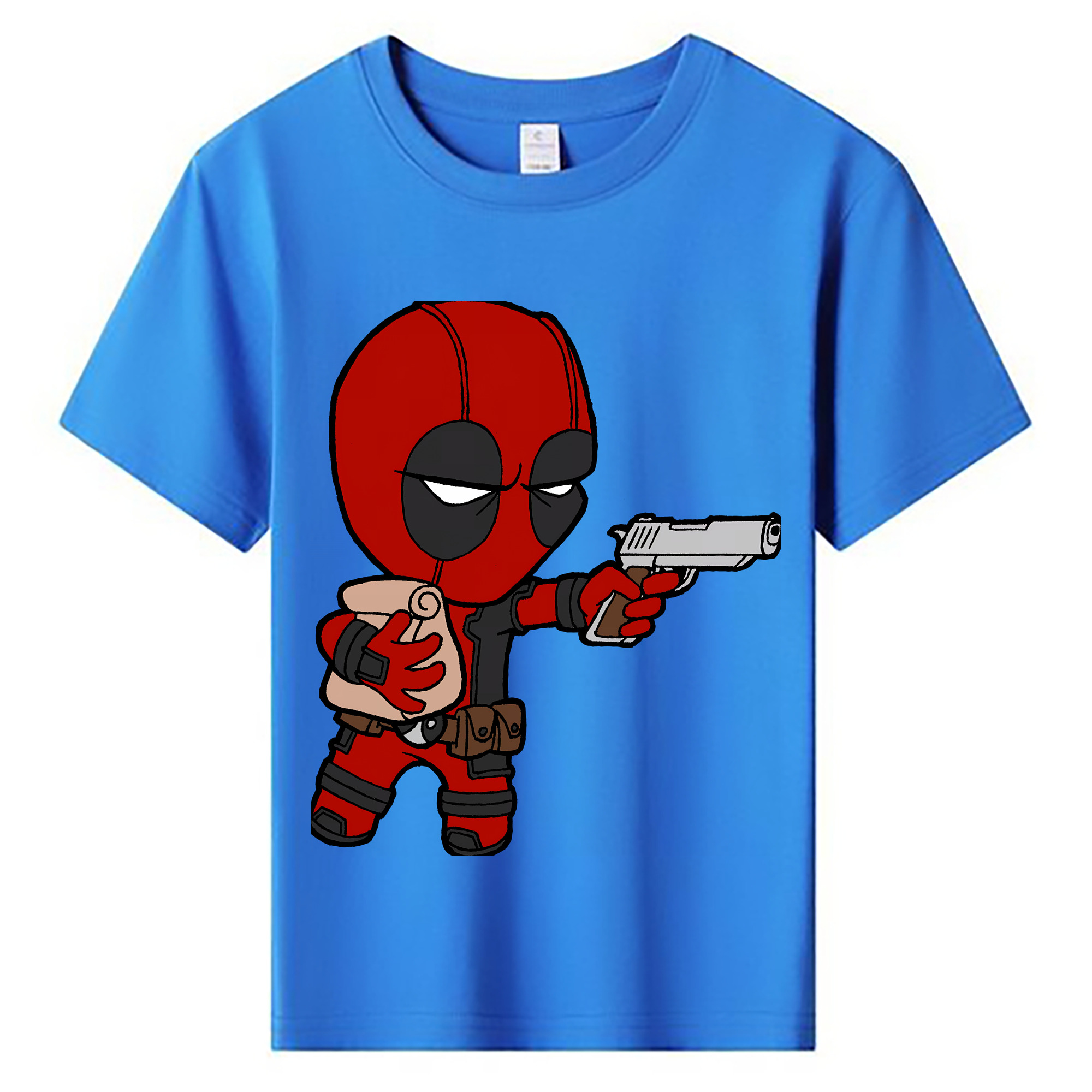 （画像用） Deadpool デッドプール 綿100％キッズTシャツ（フロントプリント）